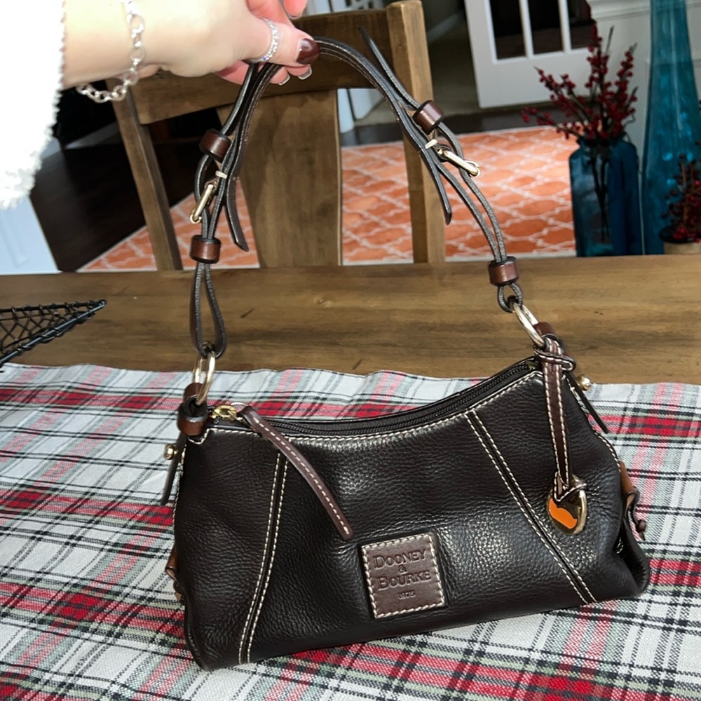 Black and Brown Dooney & Bourke Shoulder Bag